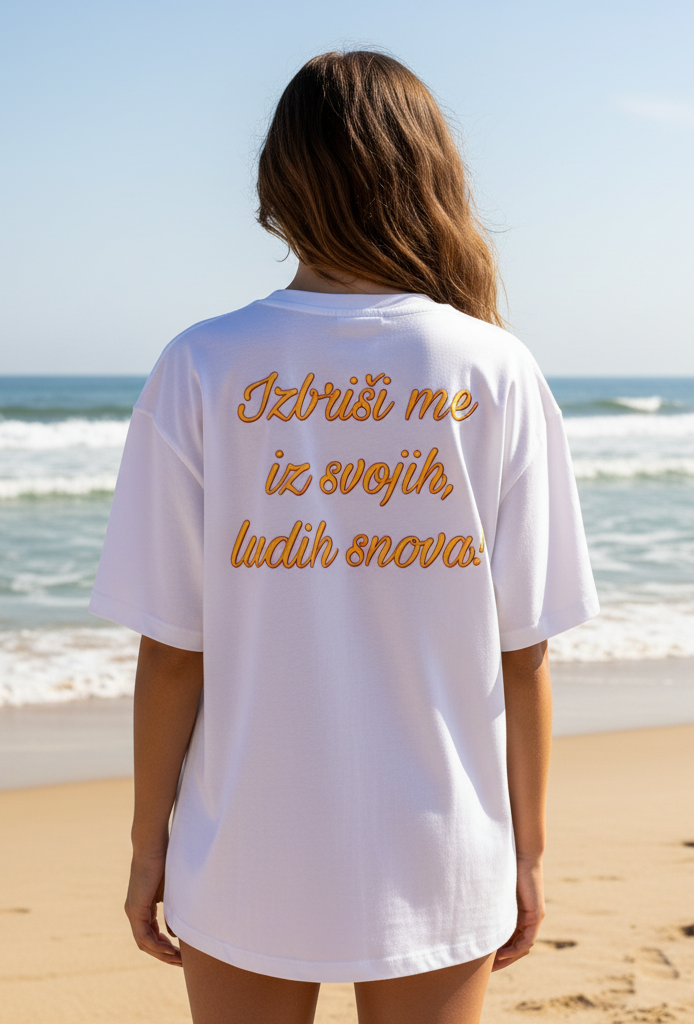 Women’s Premium Oversized Organic Cropped T-Shirt - white