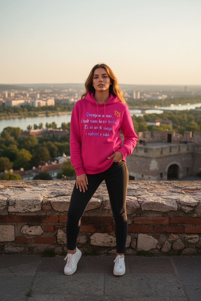 Women's Hoodie - dark pink