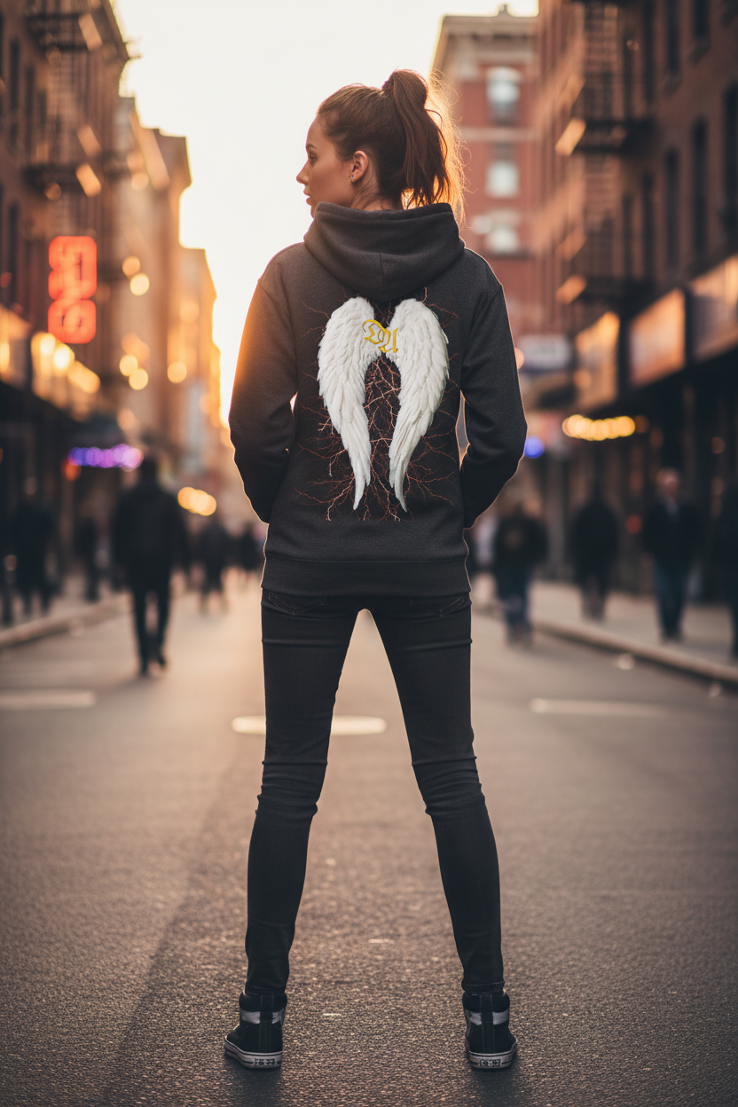 Women's Hoodie - charcoal grey