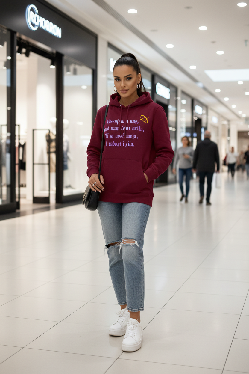Women's Hoodie - bordeaux