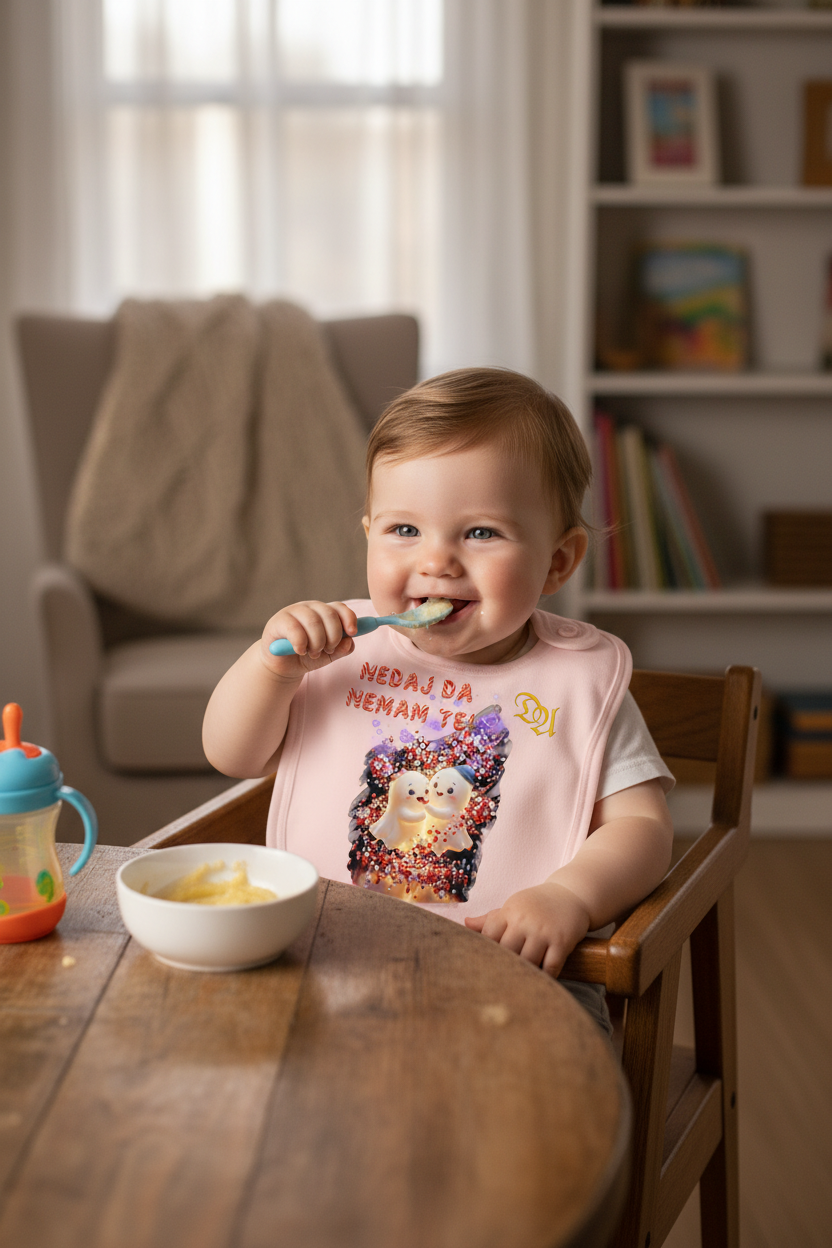 Baby Organic Bib - rose