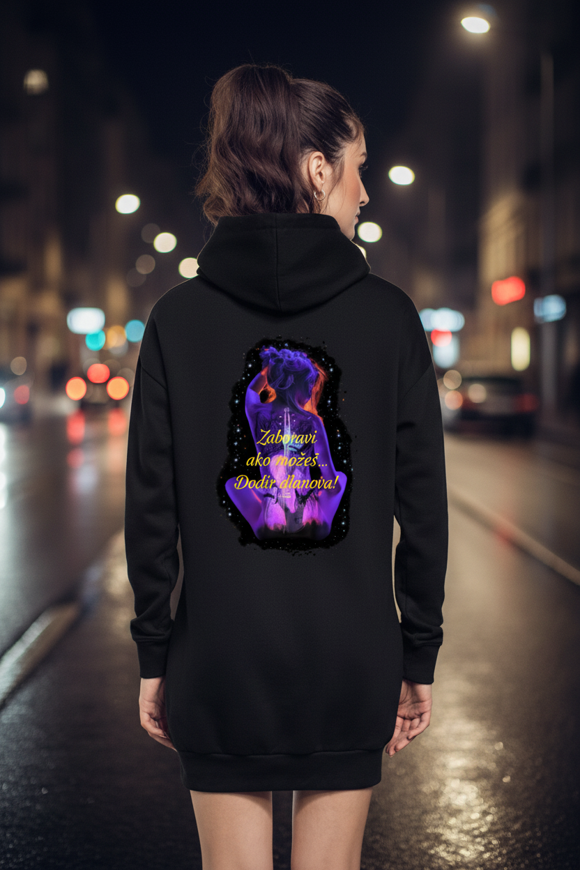 Hoodie Dress - black