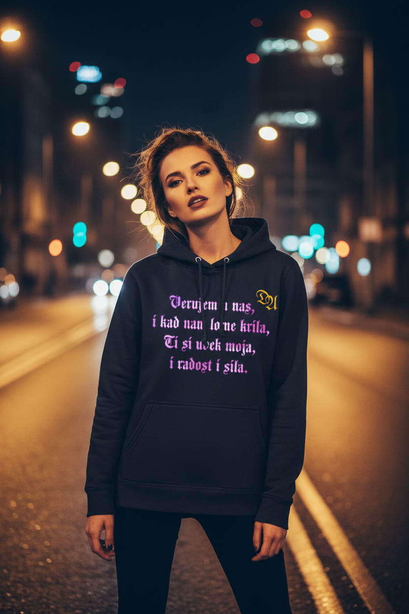 Women's Hoodie - navy
