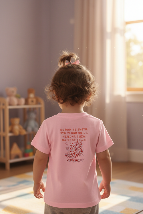 Baby Organic T-shirt by Stanley/Stella - cotton pink