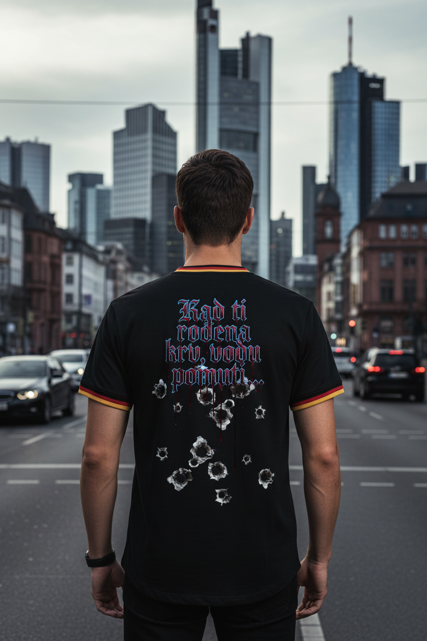 Men's Ringer Shirt - black/tricolour