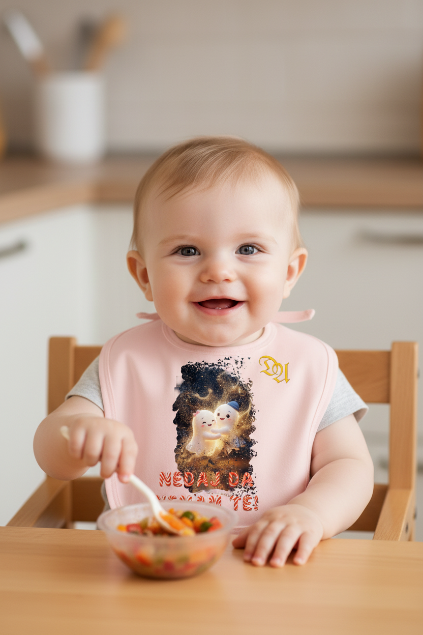 Baby Organic Bib - rose