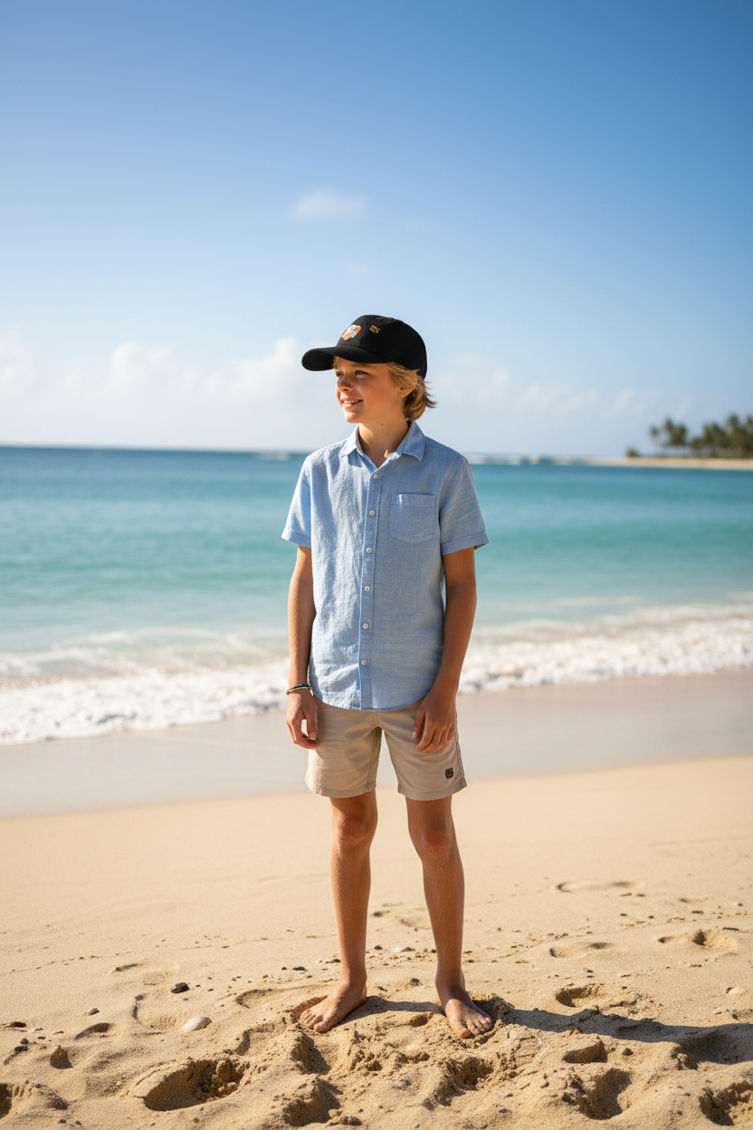 Kids’ Baseball Cap - black