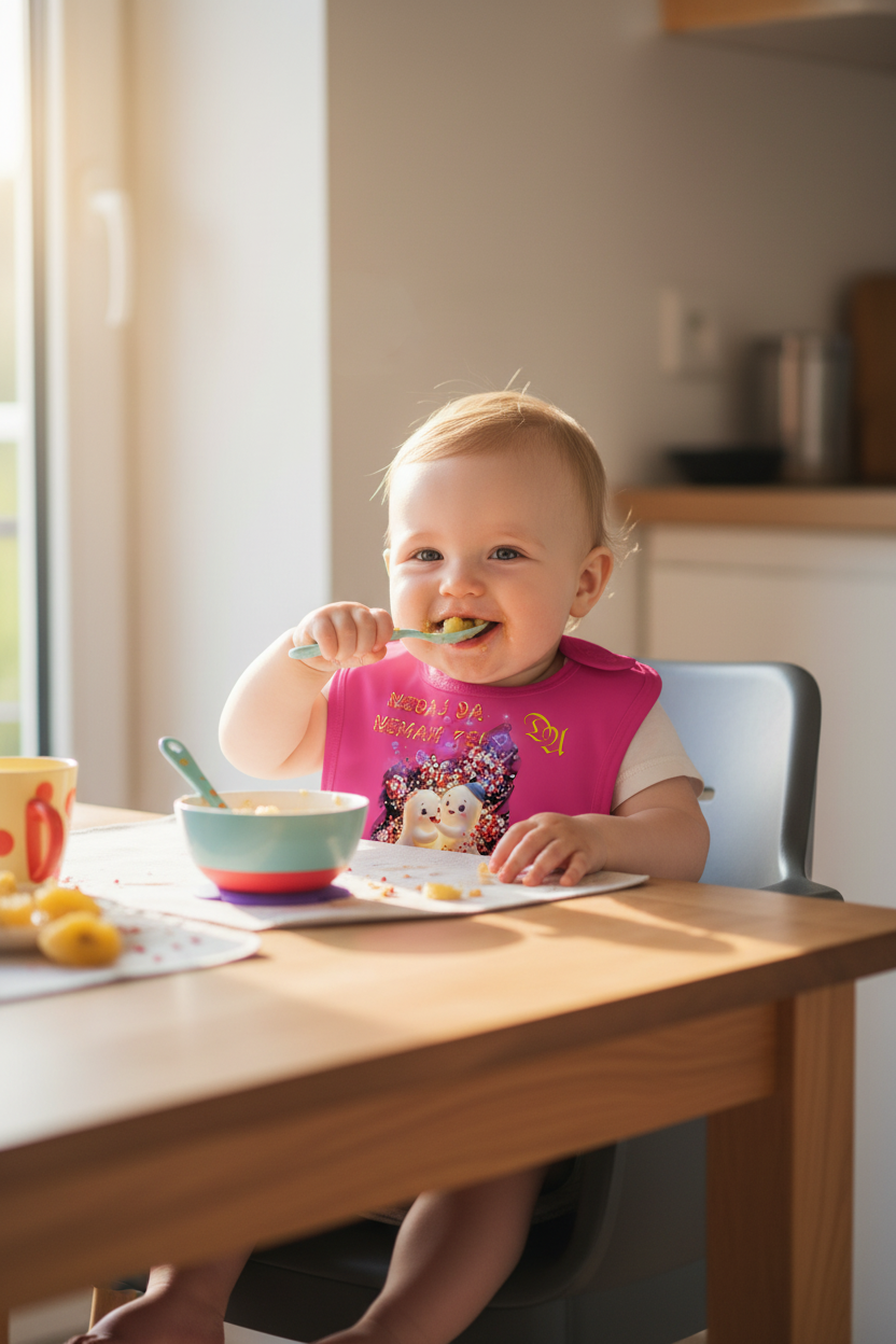 Baby Organic Bib - fuchsia