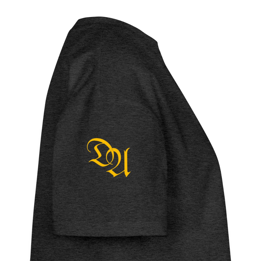Women’s Premium Oversized Organic Cropped T-Shirt - heather anthracite