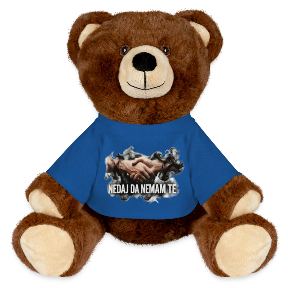 MiniFeet® RecycelBär® Teddy Bear Brown - royal blue