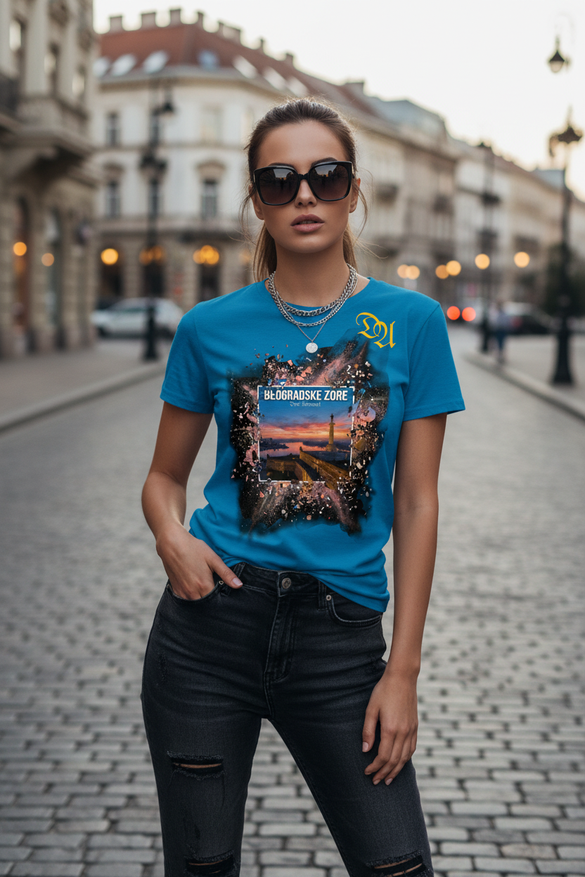Women's T-Shirt - antique blue sapphire heather