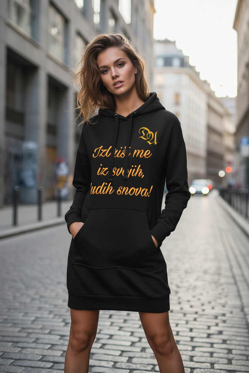 Hoodie Dress - black