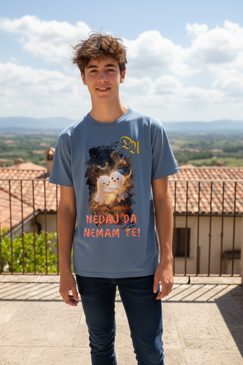 Kids’ Heavy Cotton T-Shirt - steel blue