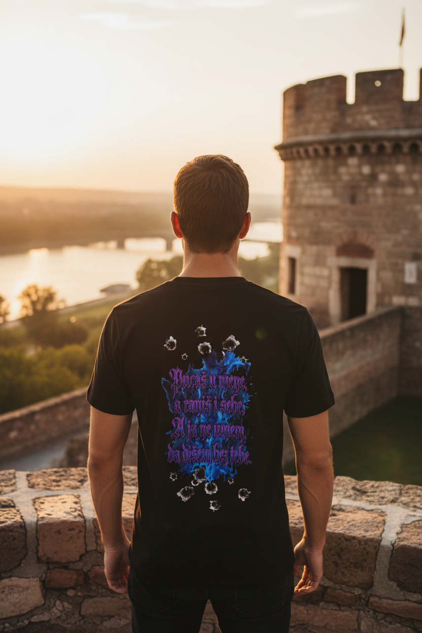 Men's V-Neck T-Shirt - black