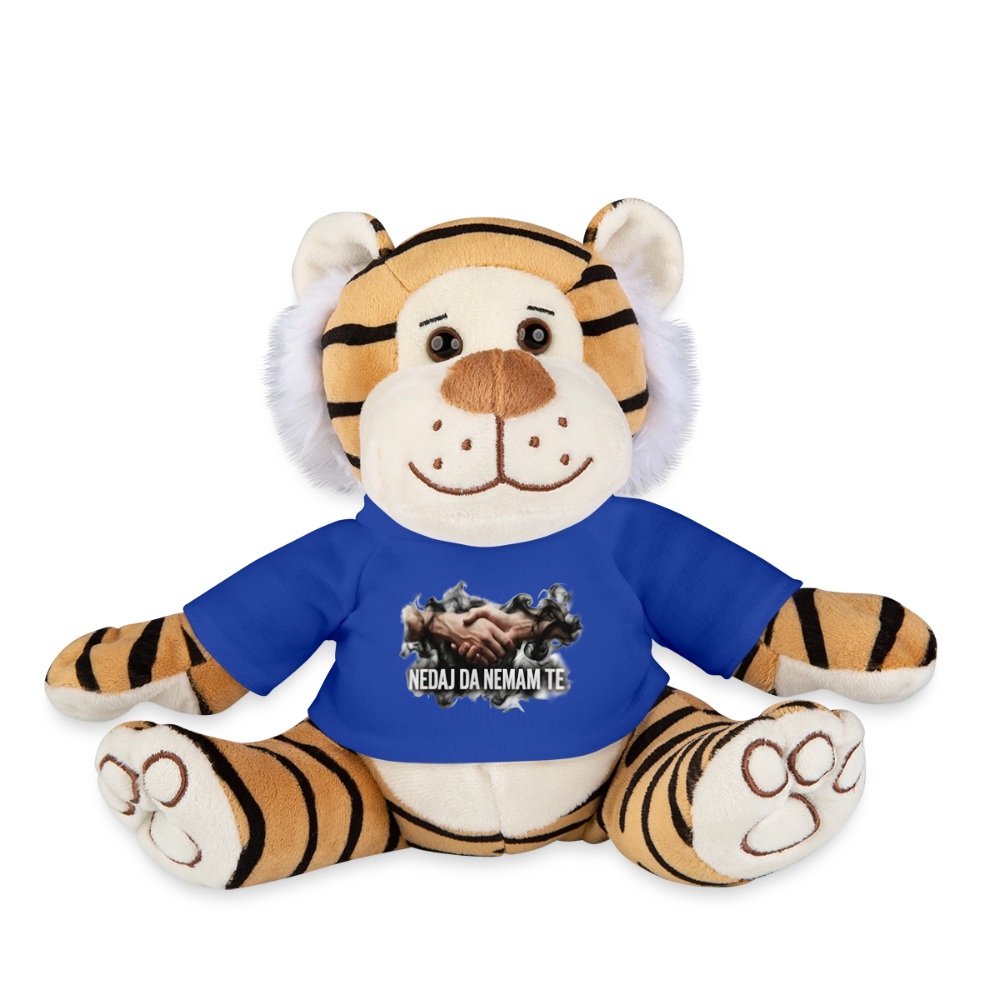 Plush Tiger - royal blue
