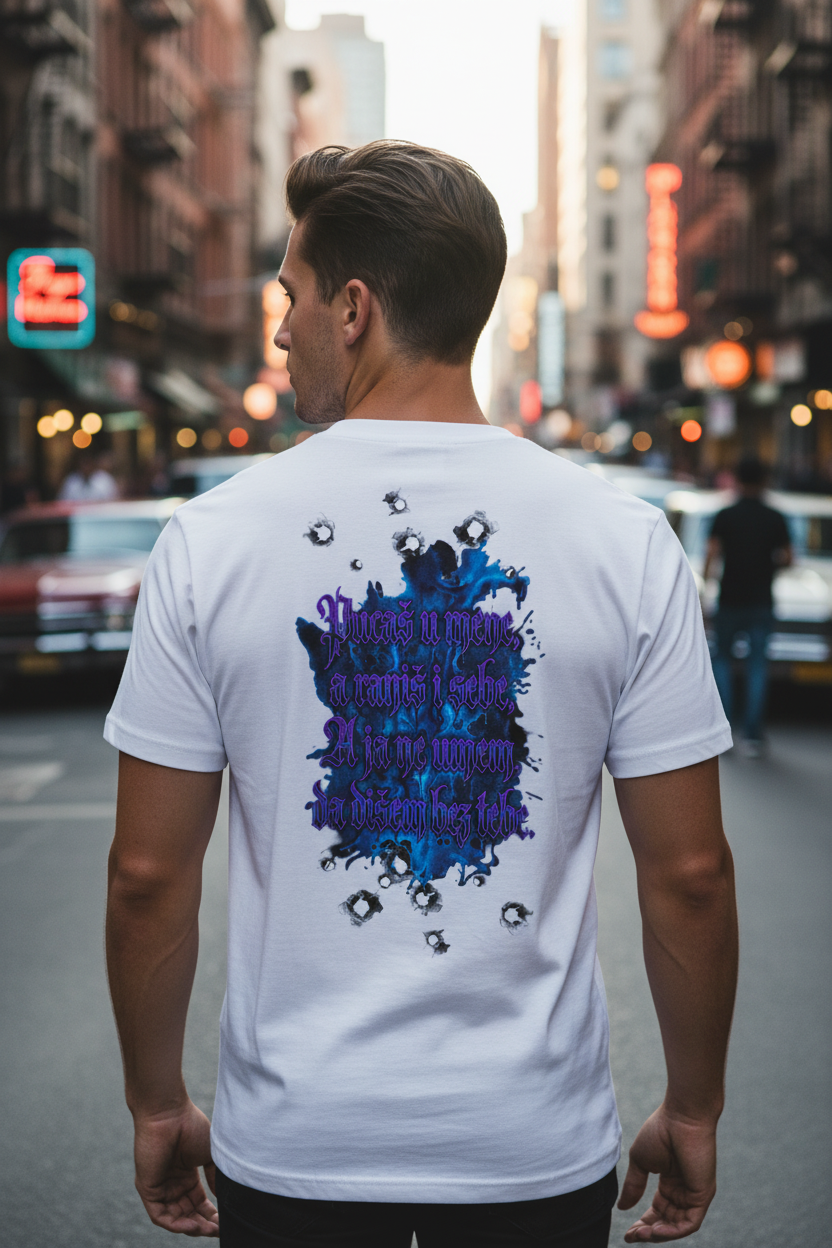 Men's V-Neck T-Shirt - white