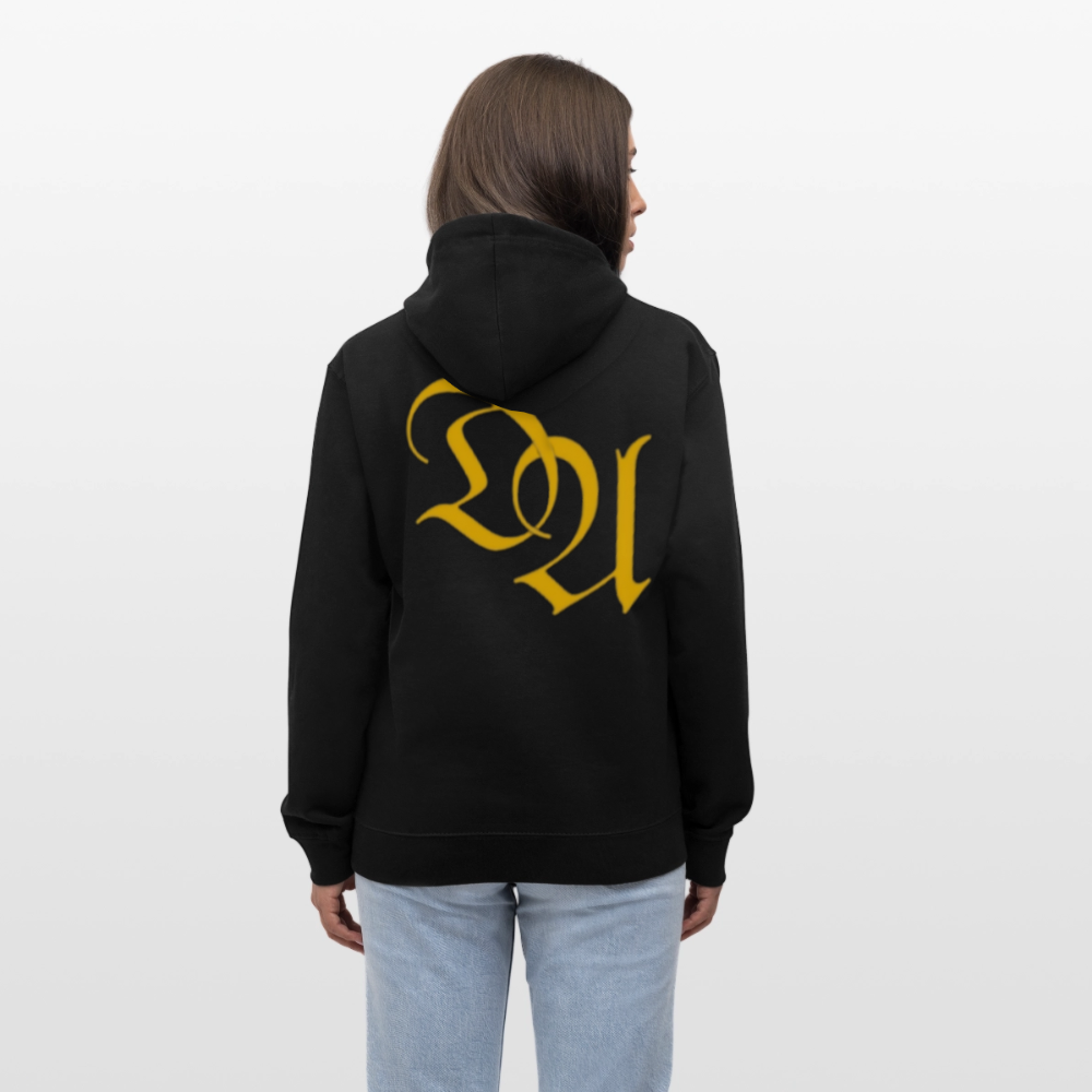 Contrast Colour Hoodie - black/gold
