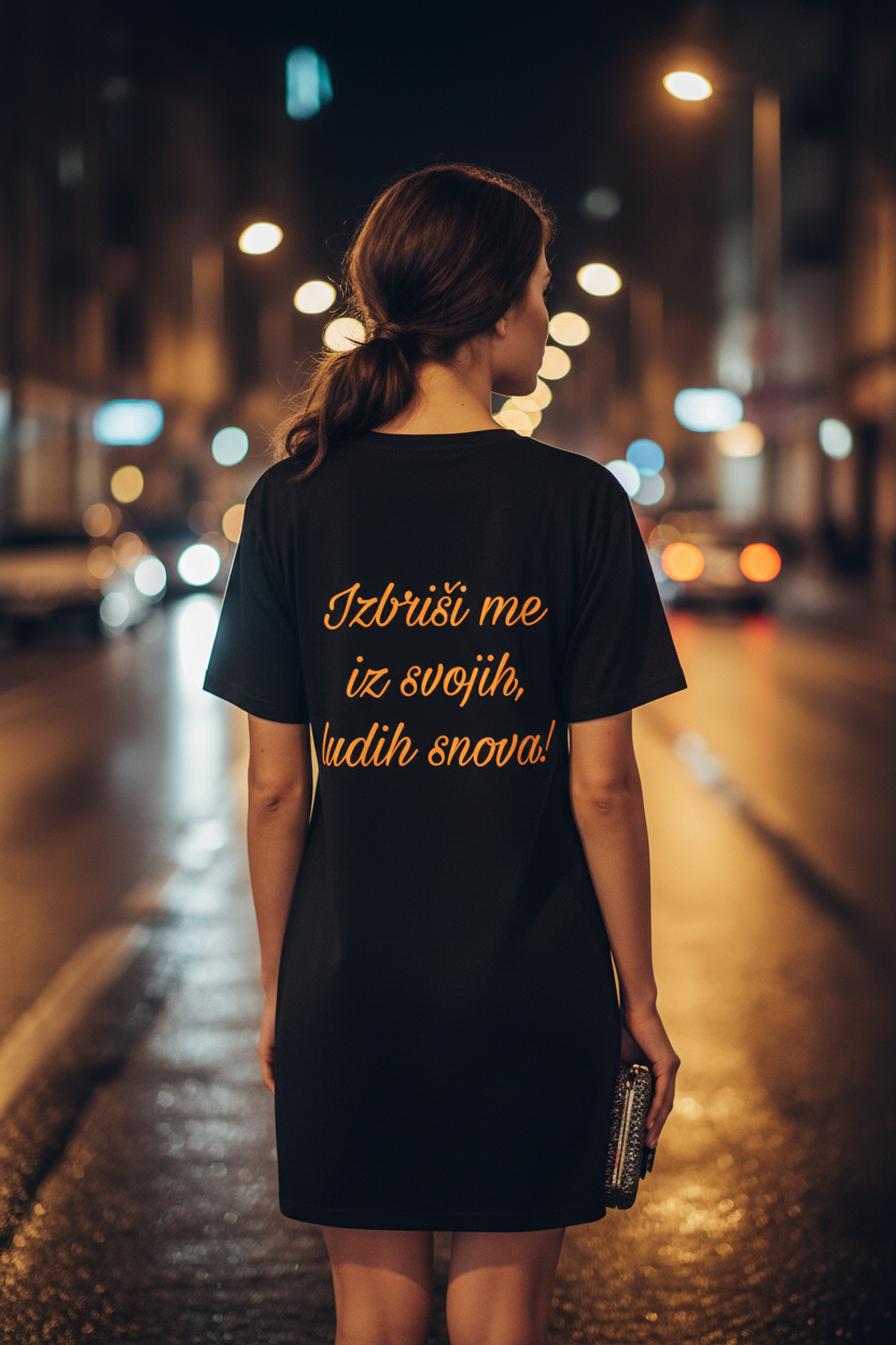 Women’s T-Shirt Dress - black
