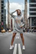 Hoodie Dress - heather grey