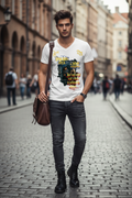 Men's V-Neck T-Shirt - white