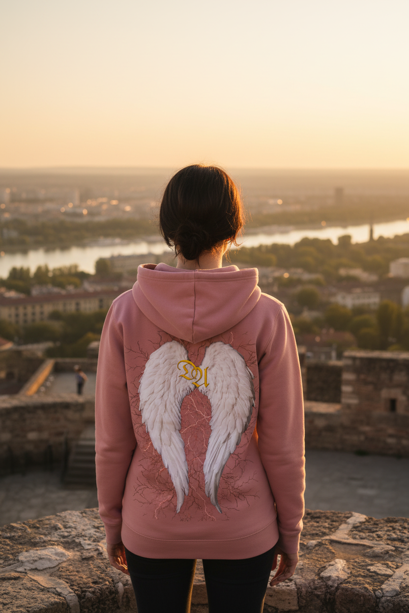 Women's Hoodie - dusky rose
