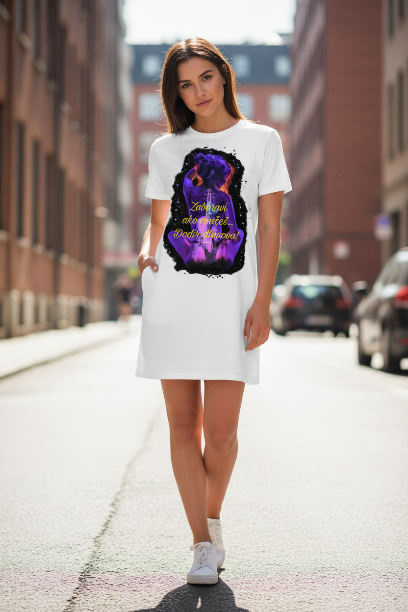 Women’s T-Shirt Dress - white