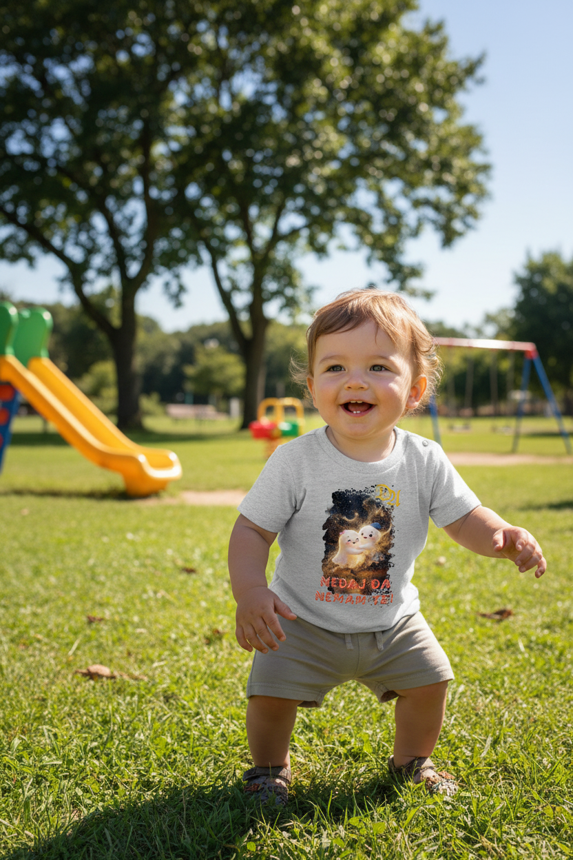 Baby Organic T-shirt by Stanley/Stella - heather grey