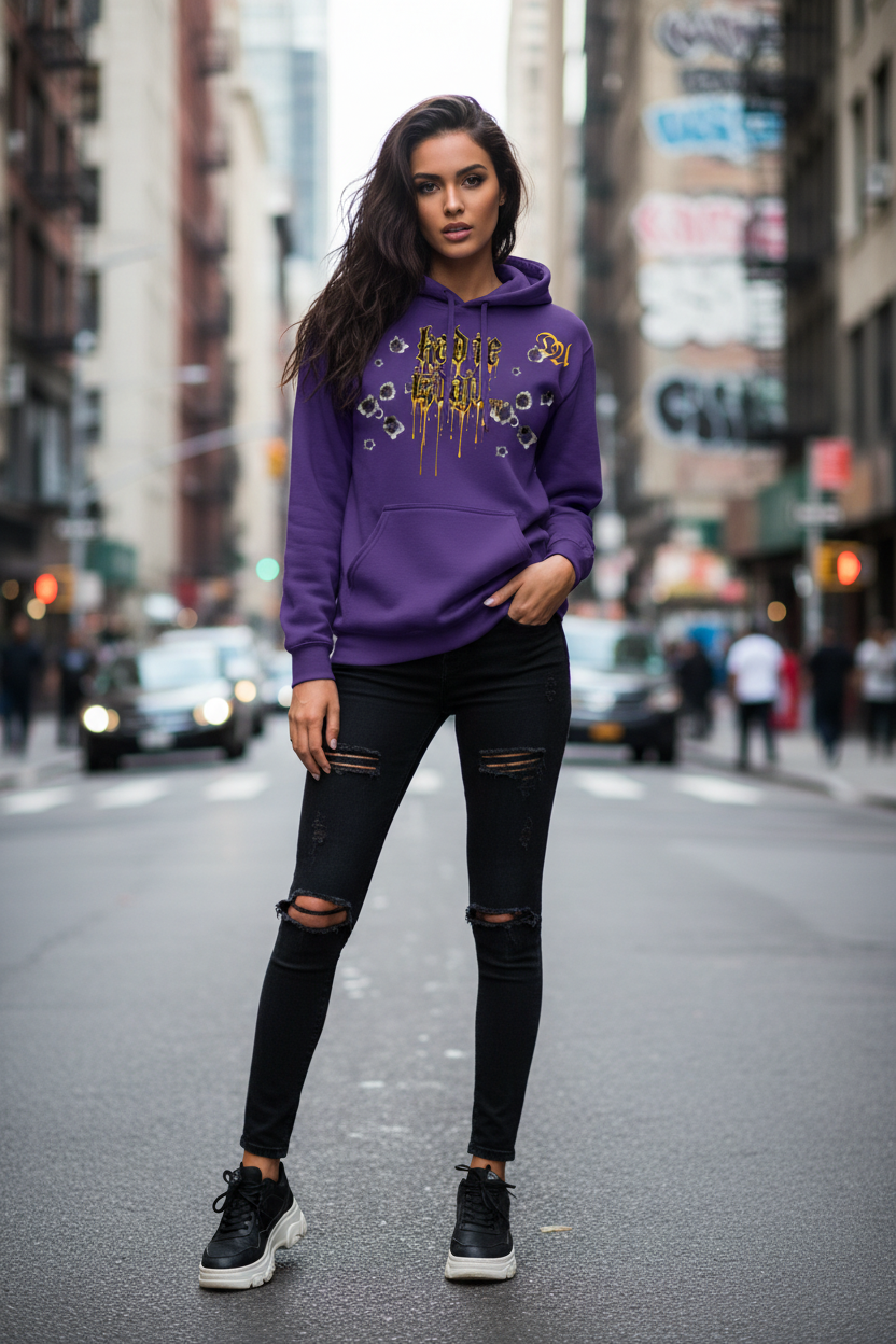Gildan Unisex Softstyle® Midweight Hoodie - purple
