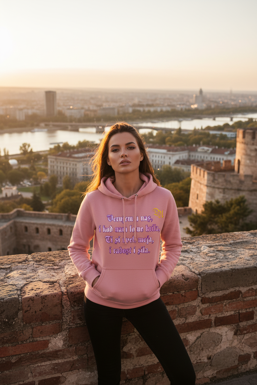 Women's Hoodie - dusky rose
