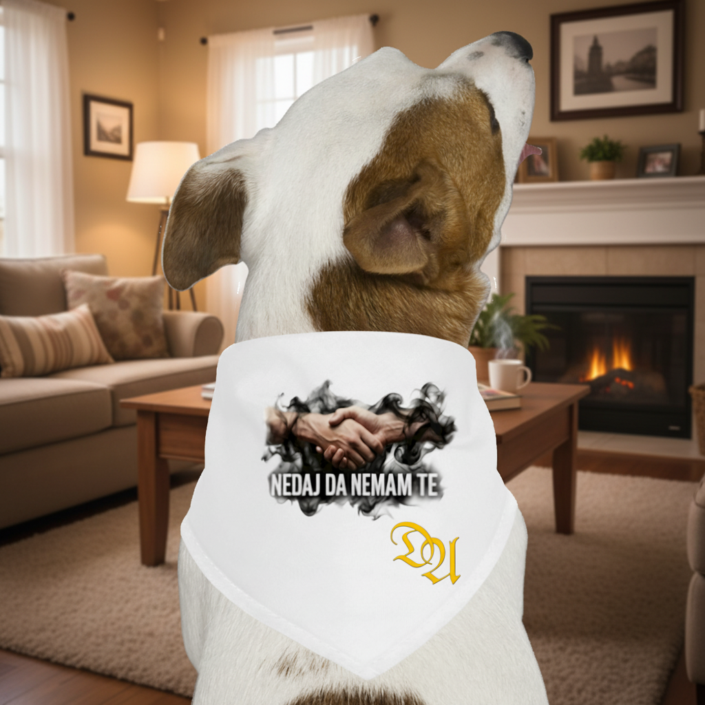Dog Bandana - white
