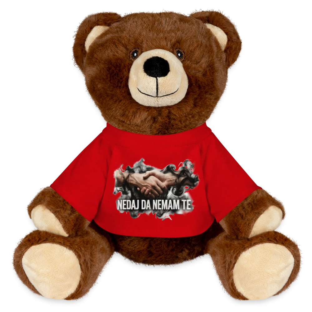 MiniFeet® RecycelBär® Teddy Bear Brown - red
