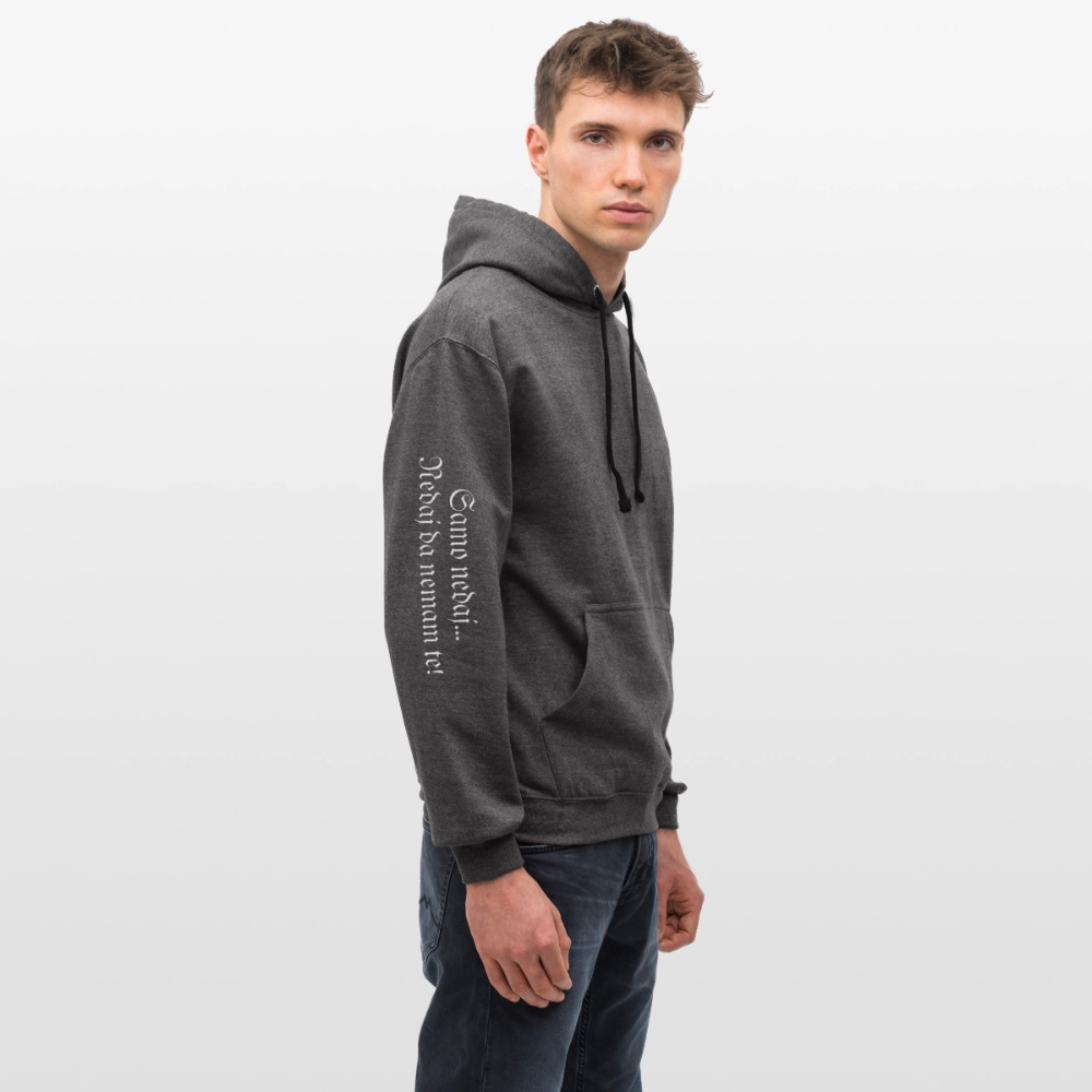 Contrast Colour Hoodie - charcoal/black
