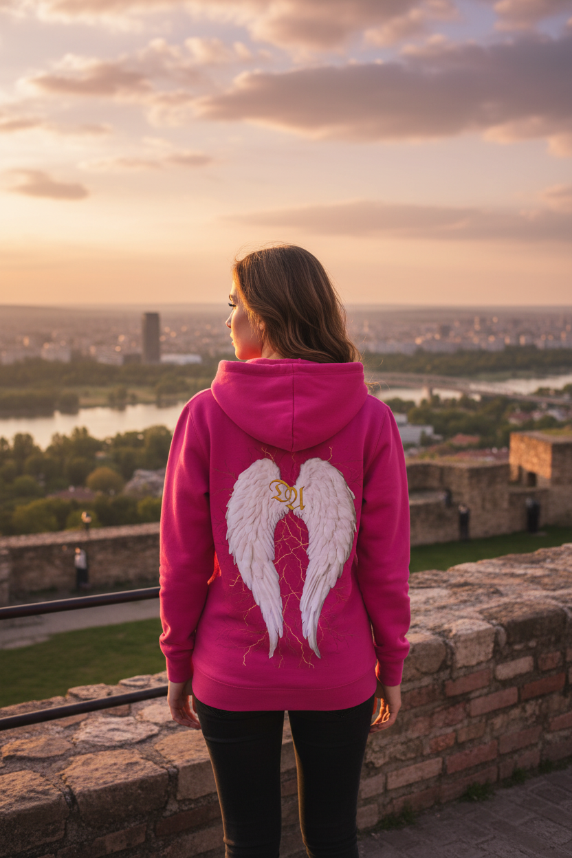 Women's Hoodie - dark pink
