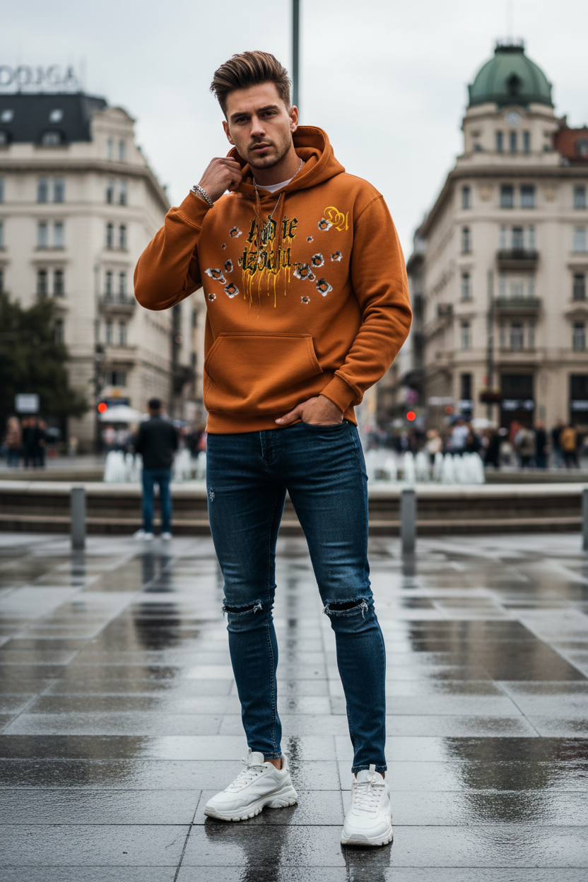 Gildan Unisex Softstyle® Midweight Hoodie - Athletic Orange