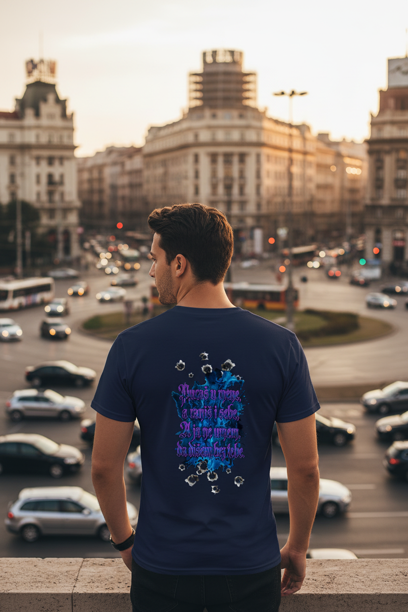 Men's V-Neck T-Shirt - navy